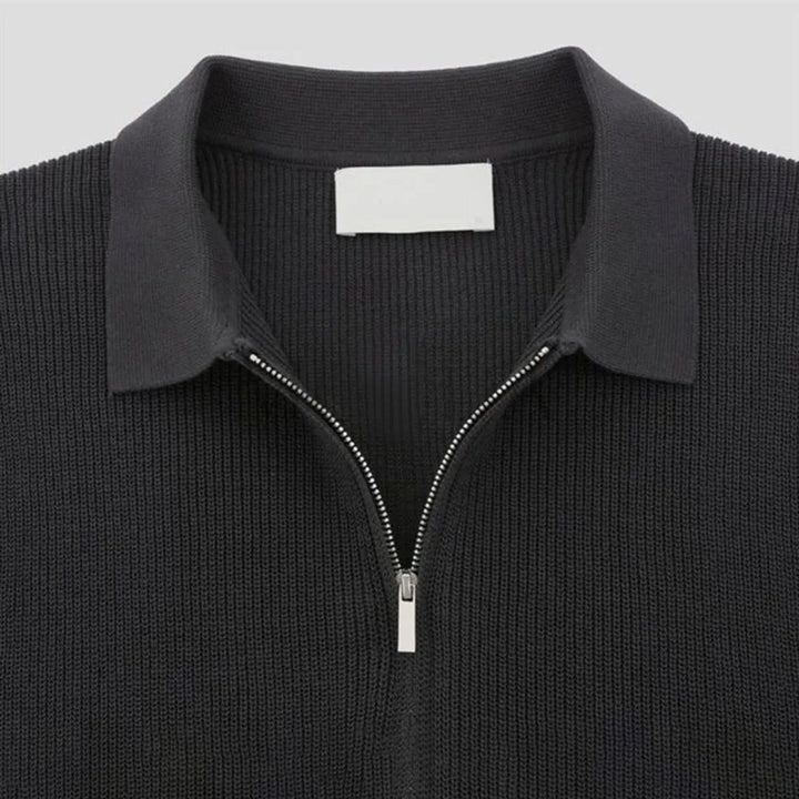 Contour Zip-Up Polo