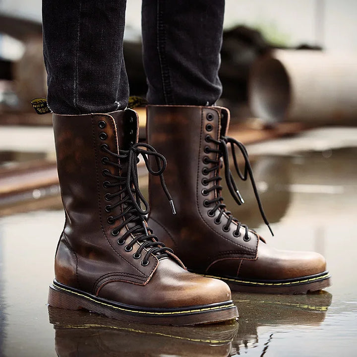 Valerio Full-Grain Leather Boots