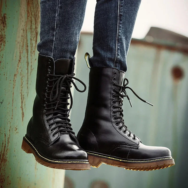 Valerio Full-Grain Leather Boots