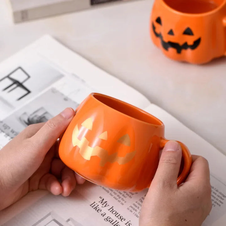 Pumpkin Glow Ceramic Mug