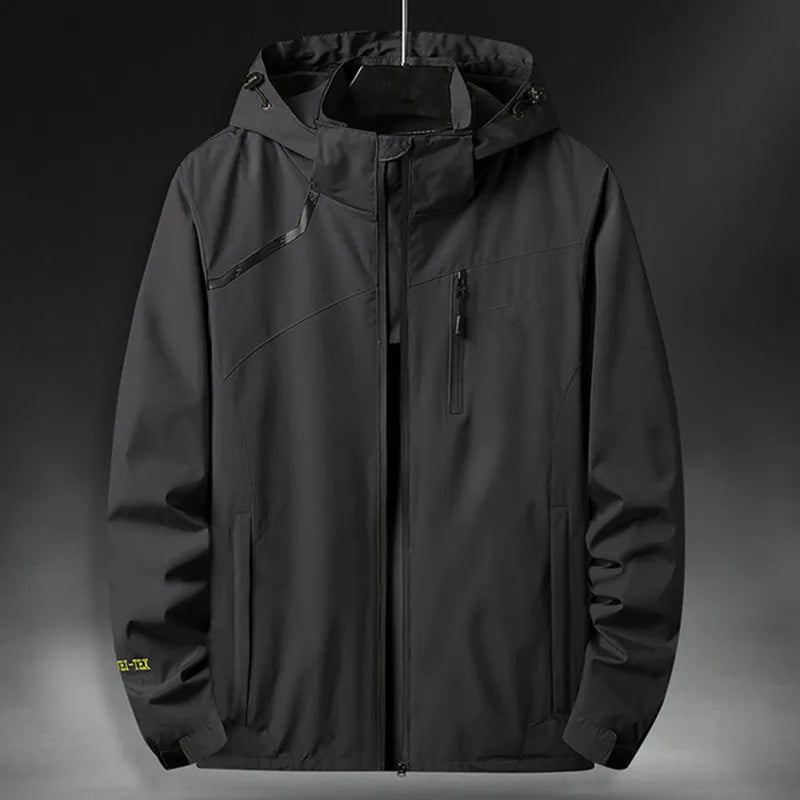 HOODED TECHNICAL JACKET