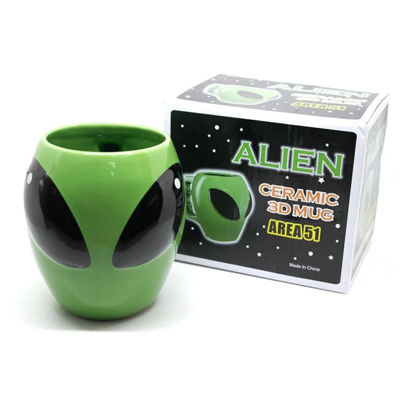 Ceramic 3D Alien Mug