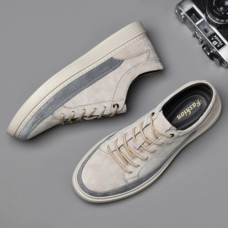 EliteTread Genuine Leather Sneakers