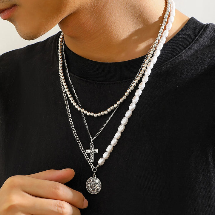 3-Layered Chain Necklace for Men