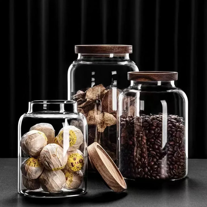 Premium Glass Sealed Jar Set