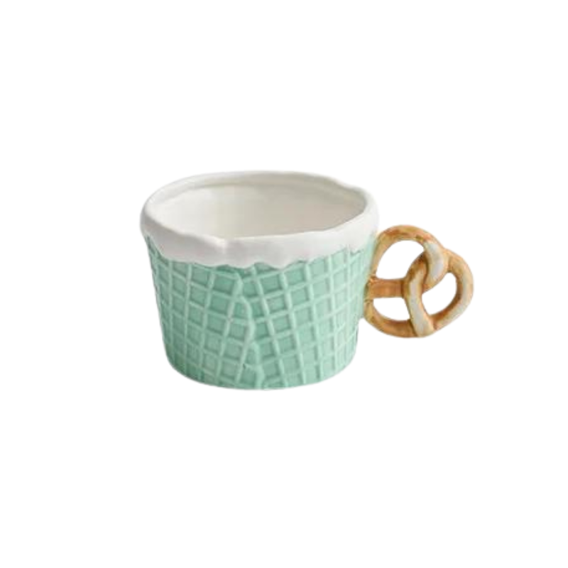 Biscuit Ceramic Mug & Plate Set