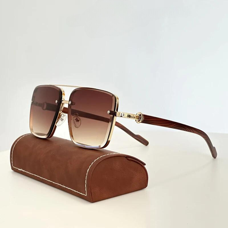 Theo Gold-framed Sunglasses