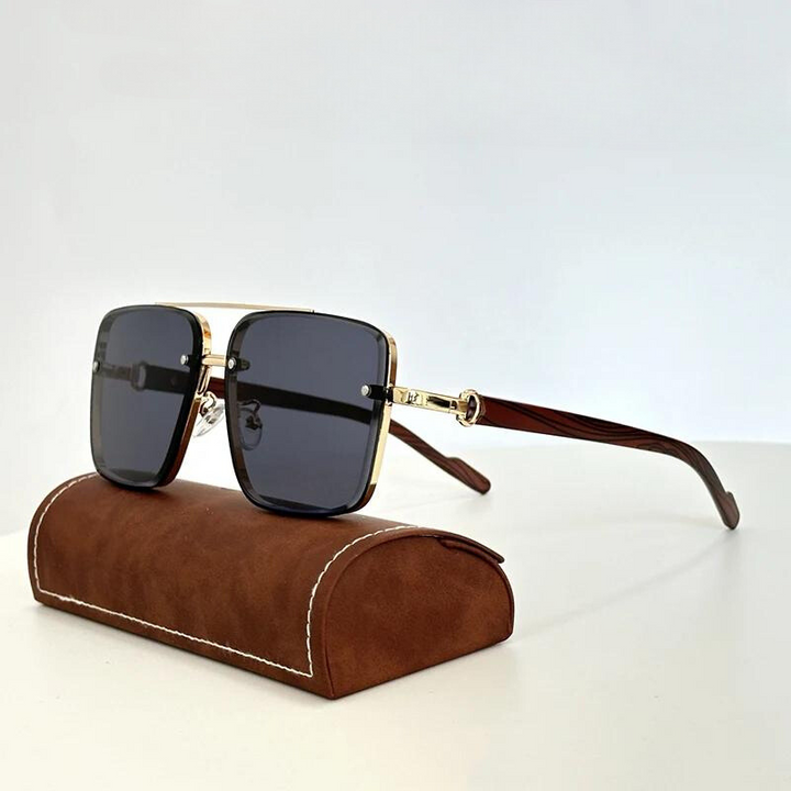 Theo Gold-framed Sunglasses