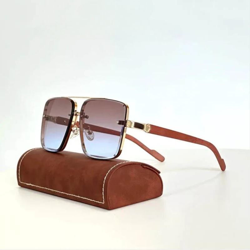 Theo Gold-framed Sunglasses