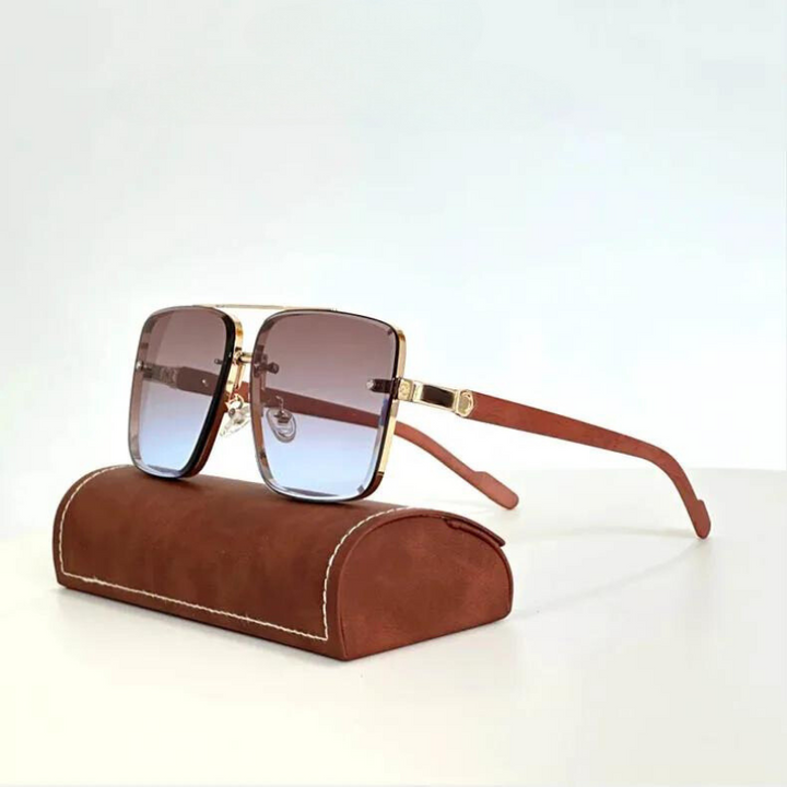 Theo Gold-framed Sunglasses