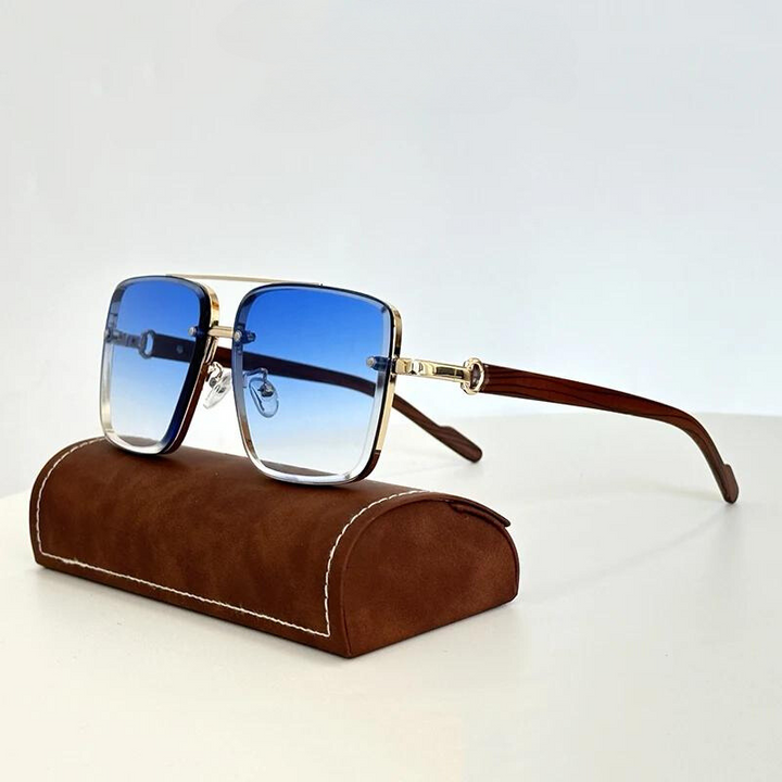 Theo Gold-framed Sunglasses