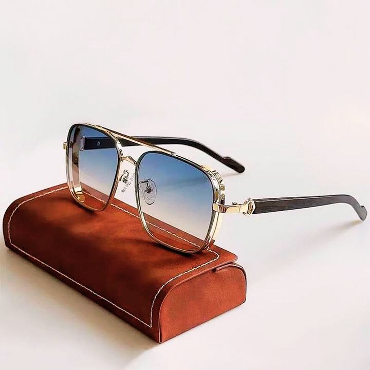 Theo Gold-framed Sunglasses